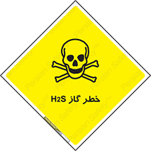Safety sign: Danger Of H2S – design 12440