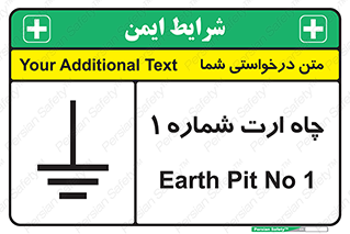 Safety sign: Earth Pit No 1 – design 12451