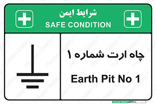 تابلوی ایمنی چاه ارت شماره 1 – طرح 12451