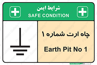 Safety sign: Earth Pit No 1 – design 12451