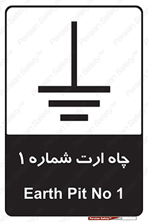 تابلوی ایمنی چاه ارت شماره 1 – طرح 12451