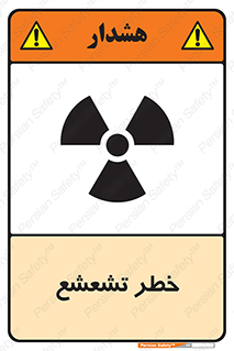 Safety sign: Risk Of Radiation – design 12455