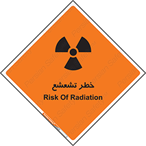 Safety sign: Risk Of Radiation – design 12455