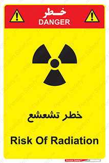 Safety sign: Risk Of Radiation – design 12455