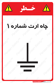 Safety sign: Earth Pit No 1 – design 12483