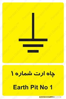 Safety sign: Earth Pit No 1 – design 12483