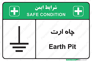 Safety sign: Earth Pit – design 12484