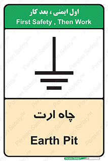 Safety sign: Earth Pit – design 12484