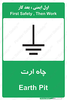 Safety sign: Earth Pit – design 12484