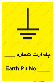Safety sign: Earth Pit No 1 – design 12543