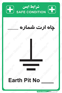 Safety sign: Earth Pit No 1 – design 12544