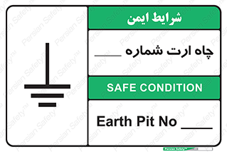 Safety sign: Earth Pit No 1 – design 12544