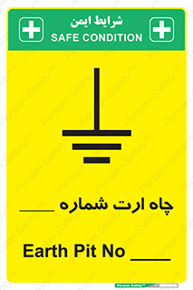 Safety sign: Earth Pit No 1 – design 12544
