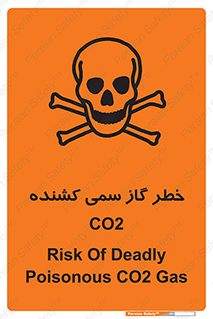 Safety sign: Risk Of Deadly Poisonous CO2 Gas – design 12546