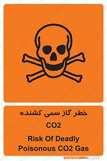 Safety sign: Risk Of Deadly Poisonous CO2 Gas – design 12546
