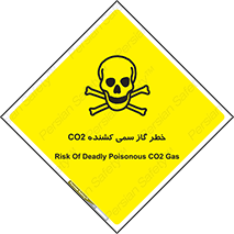 Safety sign: Risk Of Deadly Poisonous CO2 Gas – design 12546