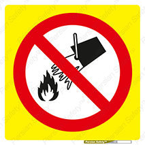 Water , Extinguish , don’t , مناسب , خاموش کننده , 