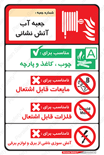 راهنمای , دستورالعمل , استفاده , نحوه , خاموش کننده , Water , آب , جعبه , fire box , اف , 